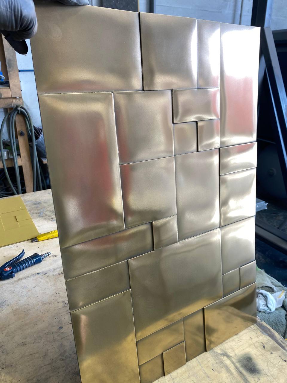 Liquid Metal Geometric Panel