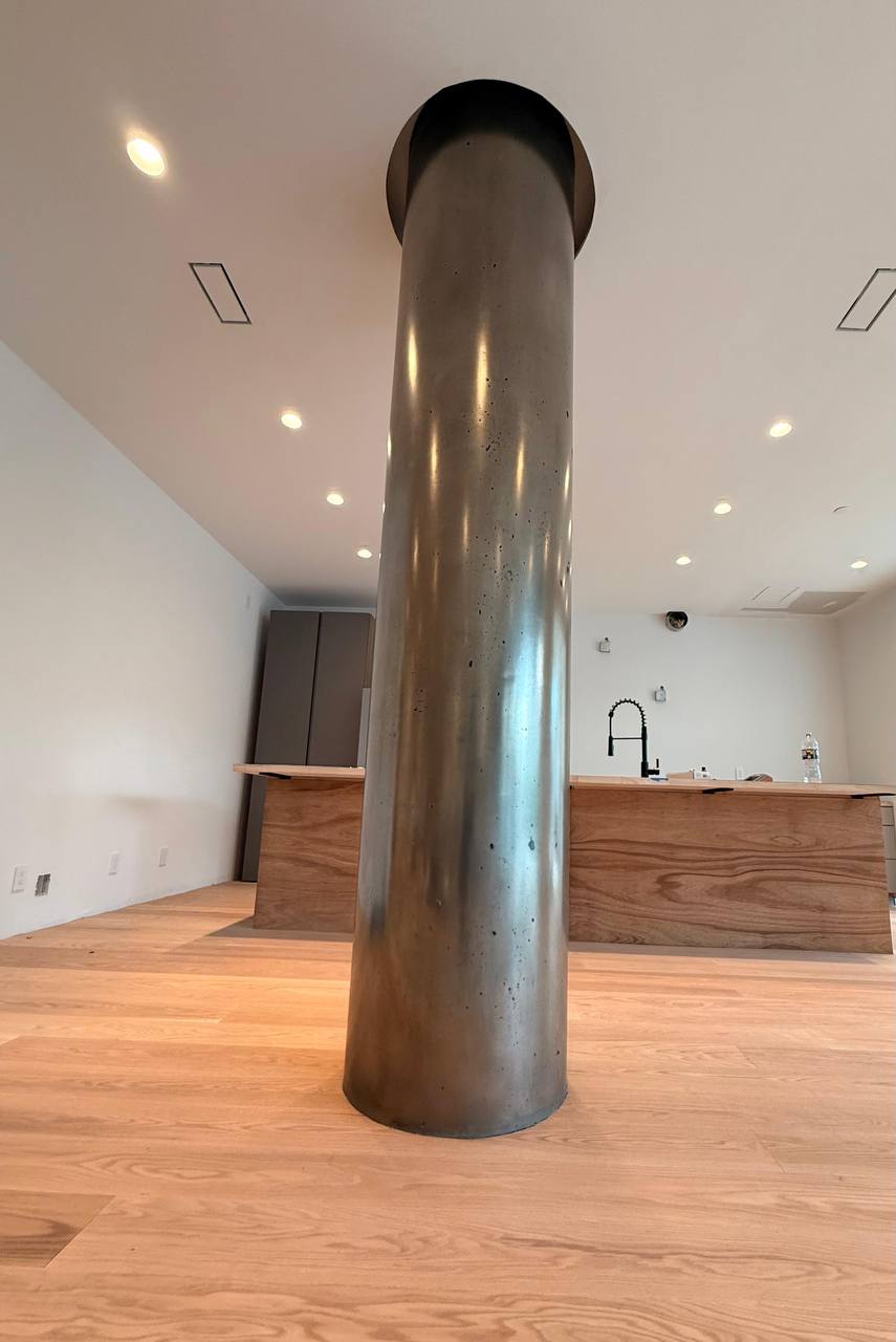 Sculptural Metal Column